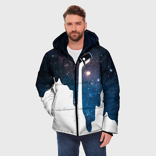 Мужская зимняя куртка Млечный Путь - Milky Way / 3D-Светло-серый – фото 3