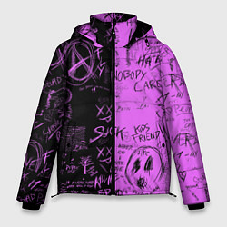 Куртка зимняя мужская Dead inside purple black, цвет: 3D-светло-серый