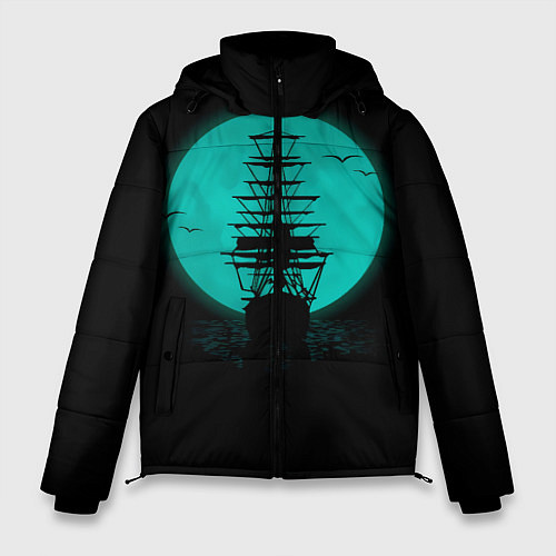 Мужская зимняя куртка Мрачный корабль / 3D-Светло-серый – фото 1