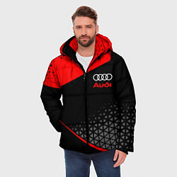 Куртка зимняя мужская Ауди - sportwear, цвет: 3D-красный — фото 2