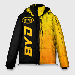 Мужская зимняя куртка BYD - gold gradient: по-вертикали
