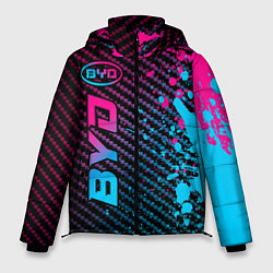 Мужская зимняя куртка BYD - neon gradient: по-вертикали