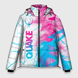 Куртка зимняя мужская Quake neon gradient style: по-вертикали, цвет: 3D-черный