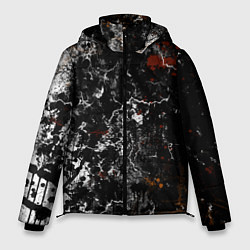 Куртка зимняя мужская Граффити абстрактный рисунок, цвет: 3D-черный