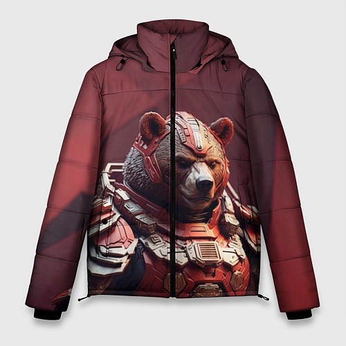 Мужская зимняя куртка Бронированный медведь / 3D-Светло-серый – фото 1
