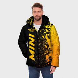 Куртка зимняя мужская Mini - gold gradient: по-вертикали, цвет: 3D-черный — фото 2