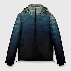 Куртка зимняя мужская Мозаика водная гладь, цвет: 3D-черный