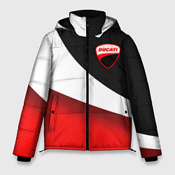Куртка зимняя мужская Ducati - красно-черный, цвет: 3D-светло-серый