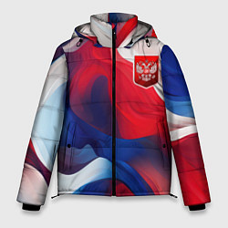 Куртка зимняя мужская Красный герб России, цвет: 3D-черный