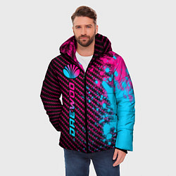 Куртка зимняя мужская Daewoo - neon gradient: по-вертикали, цвет: 3D-черный — фото 2