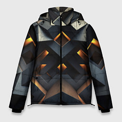 Куртка зимняя мужская Объемные конструкция, цвет: 3D-светло-серый