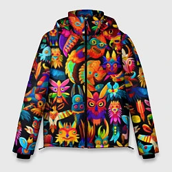 Куртка зимняя мужская Мифические монстрики, цвет: 3D-светло-серый