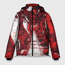 Куртка зимняя мужская Красная комната киберпанк, цвет: 3D-черный