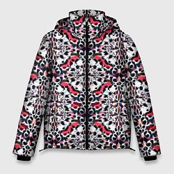 Куртка зимняя мужская Геометрический паттерн - нейросеть, цвет: 3D-черный
