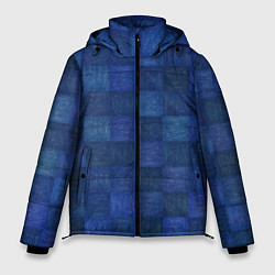 Куртка зимняя мужская Джинсовая клетка, цвет: 3D-светло-серый