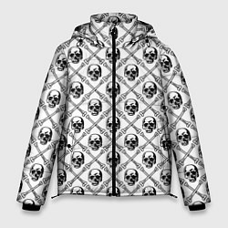 Куртка зимняя мужская Черепа и кости, цвет: 3D-черный