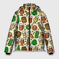 Куртка зимняя мужская Пиво и аксессуары, цвет: 3D-светло-серый