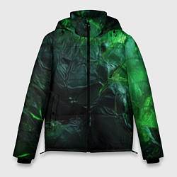 Куртка зимняя мужская Зеленая объемная текстура, цвет: 3D-черный