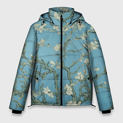 Куртка зимняя мужская Цветущие ветки миндаля - картина ван Гога, цвет: 3D-светло-серый