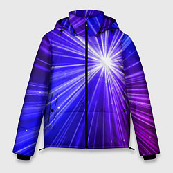 Куртка зимняя мужская Космическое свечение, цвет: 3D-черный