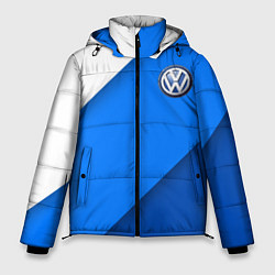 Мужская зимняя куртка Volkswagen - голубые линии