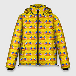 Куртка зимняя мужская Утята паттерн, цвет: 3D-светло-серый
