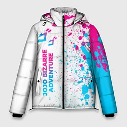 Куртка зимняя мужская JoJo Bizarre Adventure neon gradient style: по-вер, цвет: 3D-черный