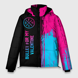 Мужская зимняя куртка Bullet For My Valentine - neon gradient: по-вертик