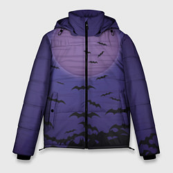 Куртка зимняя мужская Летучие мыши шабаш, цвет: 3D-светло-серый