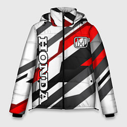 Куртка зимняя мужская Honda - red and white, цвет: 3D-черный