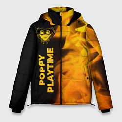Куртка зимняя мужская Poppy Playtime - gold gradient: по-вертикали, цвет: 3D-черный