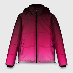 Куртка зимняя мужская Розово-малиновый градиент, цвет: 3D-светло-серый