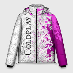 Куртка зимняя мужская Coldplay rock legends по-вертикали, цвет: 3D-черный