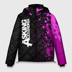 Куртка зимняя мужская Asking Alexandria rock legends по-вертикали, цвет: 3D-черный