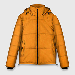 Мужская зимняя куртка Жёлто-оранжевый текстура однотонный