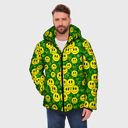 Куртка зимняя мужская Камуфляжные смайлики, цвет: 3D-светло-серый — фото 2
