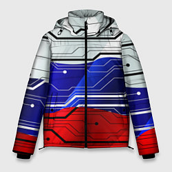 Куртка зимняя мужская Символика: русский хакер, цвет: 3D-черный