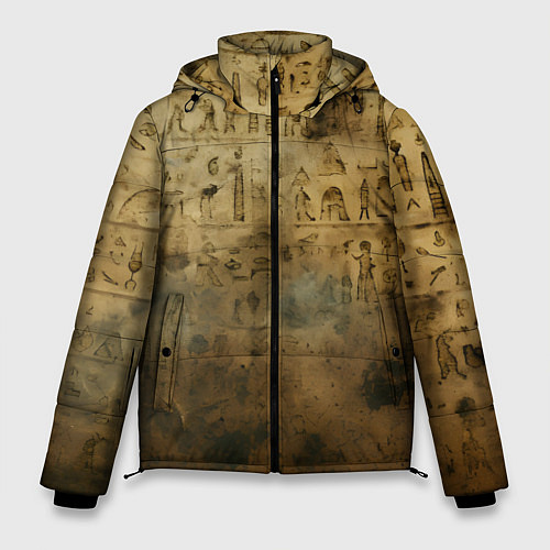 Мужская зимняя куртка Древний папирус / 3D-Светло-серый – фото 1