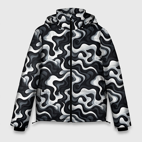 Мужская зимняя куртка Краски чужих миров / 3D-Светло-серый – фото 1