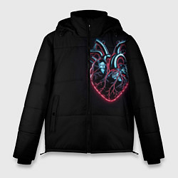 Куртка зимняя мужская Киберседце, цвет: 3D-черный