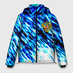 Куртка зимняя мужская Россия герб спорт, цвет: 3D-светло-серый