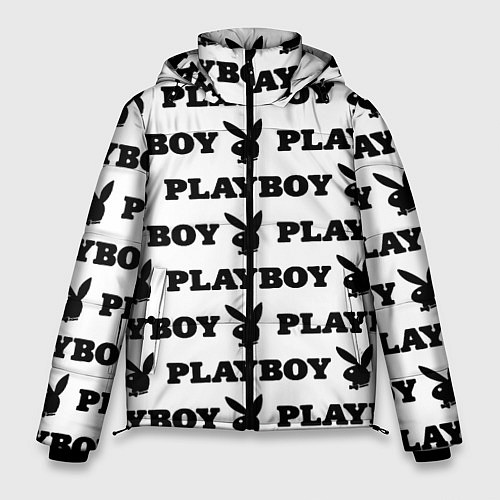 Мужская зимняя куртка Playboy rabbit / 3D-Светло-серый – фото 1