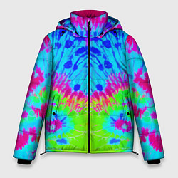 Мужская зимняя куртка Tie-Dye abstraction