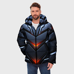 Куртка зимняя мужская Объемная броня с ярким светом, цвет: 3D-светло-серый — фото 2