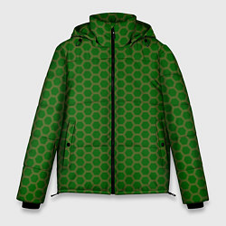Куртка зимняя мужская Сетка из шестигранника, цвет: 3D-черный