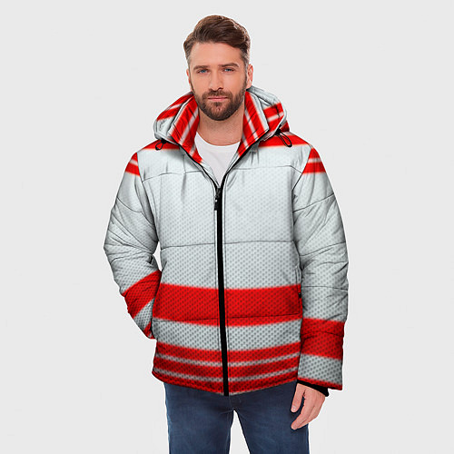 Мужская зимняя куртка Популярная форма ссср слово пацана / 3D-Красный – фото 3
