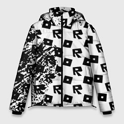 Куртка зимняя мужская Roblox pattern game black, цвет: 3D-красный