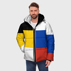 Куртка зимняя мужская Россия - патриот, цвет: 3D-черный — фото 2