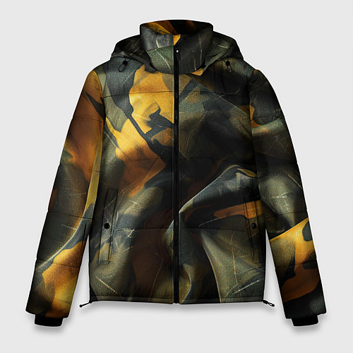 Мужская зимняя куртка Релистичный камуфляж / 3D-Светло-серый – фото 1