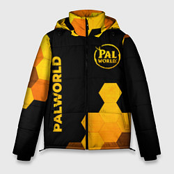 Куртка зимняя мужская Palworld - gold gradient вертикально, цвет: 3D-черный